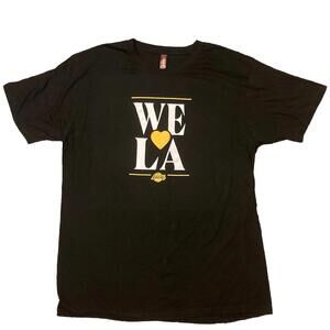 Los Angeles Lakers We Love La T-Shirt- Black-  Xl